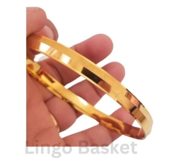 Design 28 - Premium Quality Brass Golden Colour kada/Bracelet