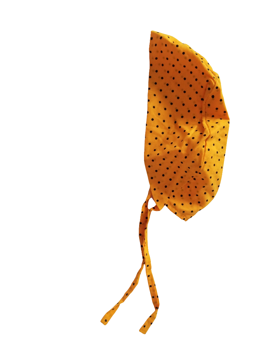 Polka Dot Adult Patka Yellow Colour 10 inch