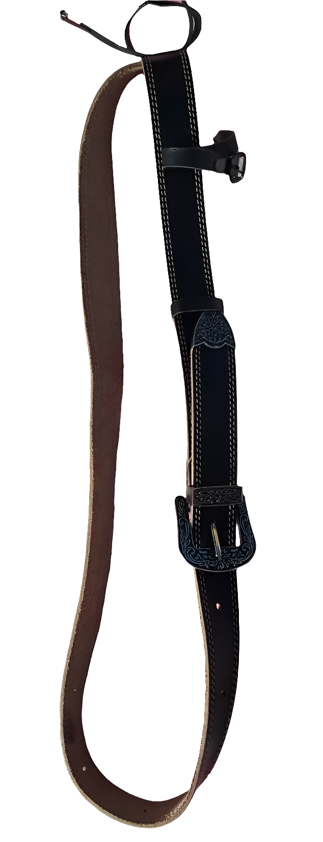 Black Gatra Gatra, Leather Gatra, Kirpan strap, Khanjar strap, Kukri strap