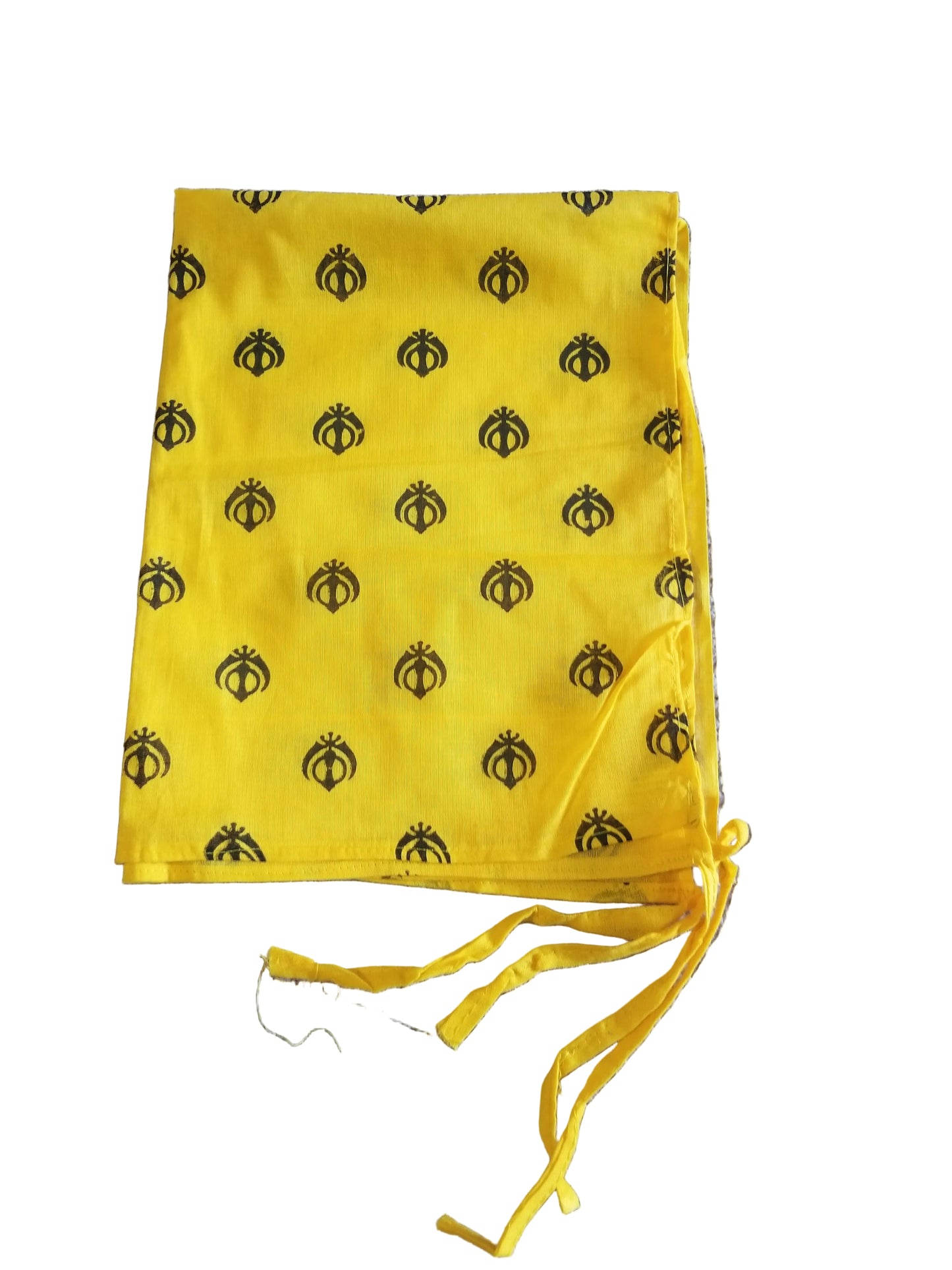 Khanda Print Yellow Colour Medium Size