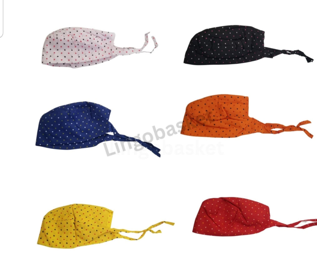 Kids Cotton Polka Dot Patka: Sikh Dastaar Head Wrap  6 colours in a pack
