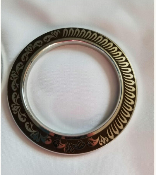 Kada, New Design Engraved Sarbhloh kara, Sikh Kakar, Punjabi karah, Kakkar, Sikh Items.