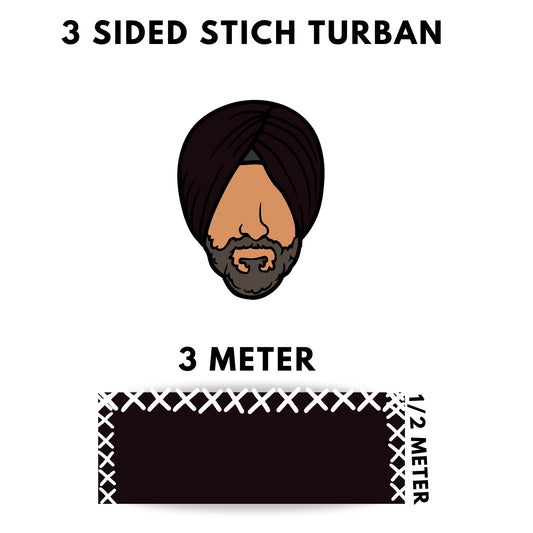 Turban / 3 Sided Stich Turban.