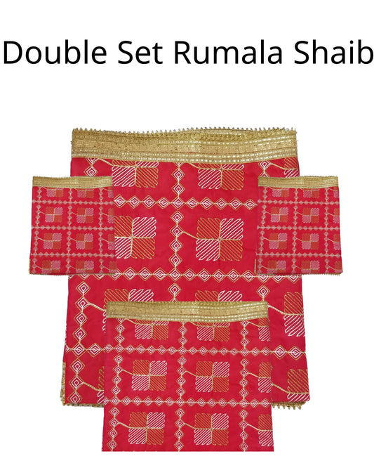 Guru Granth Sahib Rumala Double Set.