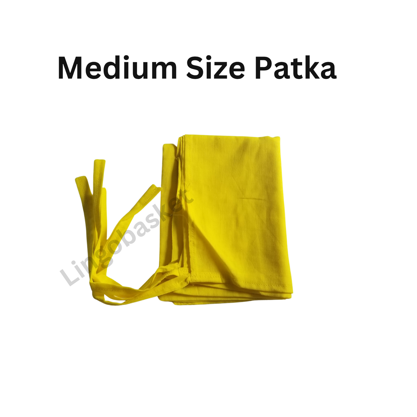 Yellow Medium Size Patka 60*70 - 4 String Patka