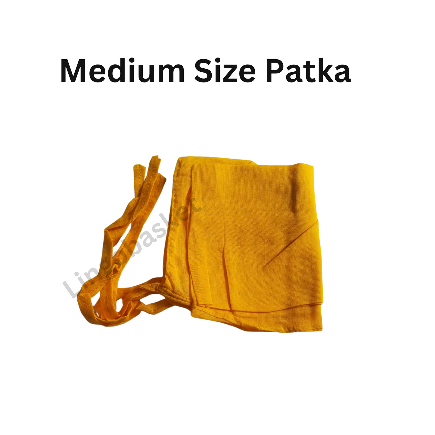 Yellow Medium Size Patka 60*70 - 4 String Patka