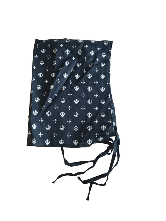 Khanda Print Black Colour Medium Size
