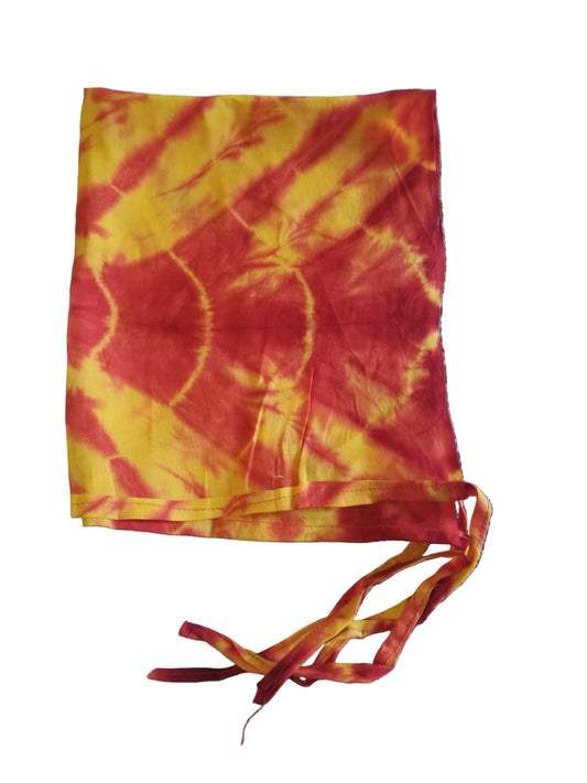 Tie And Die ligh Yellow and Red Colour Medium Size