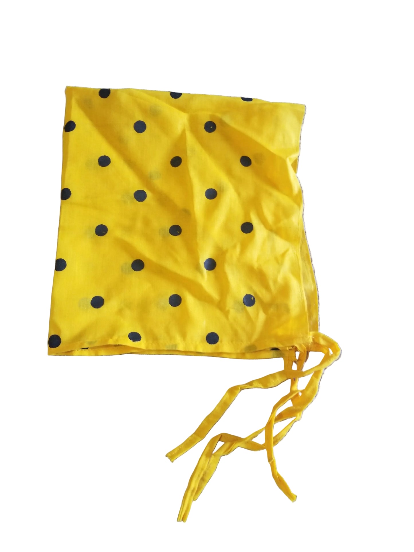 Yellow With Black Dot Print Colour Medium Size
