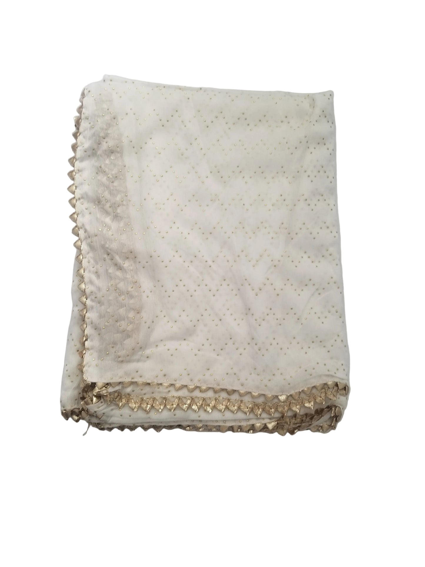 White  Colour Dupatta