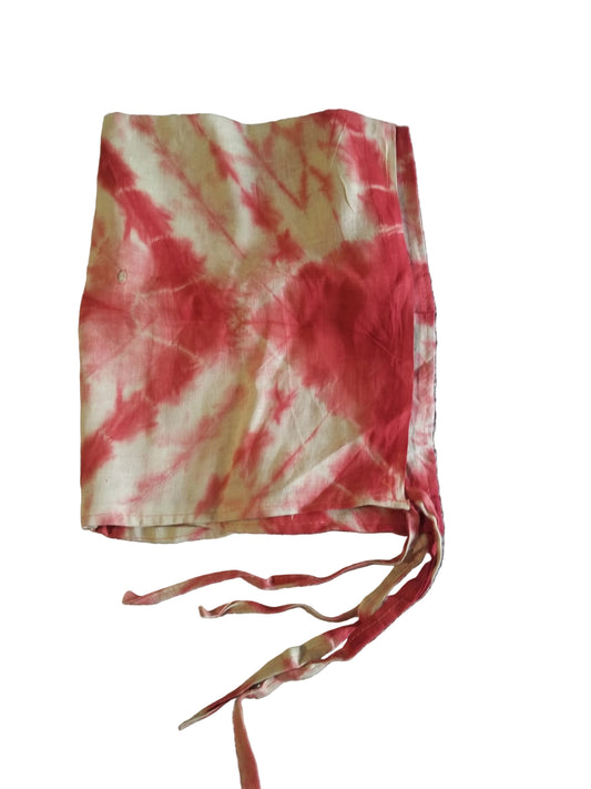 Tie And Die ligh off white  and Red Colour Medium Size